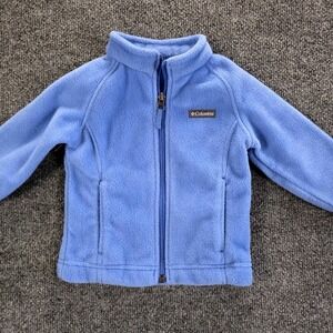 Columbia Fleece Jacket Kids 12 18 Months Blue Zip Up Outerwear